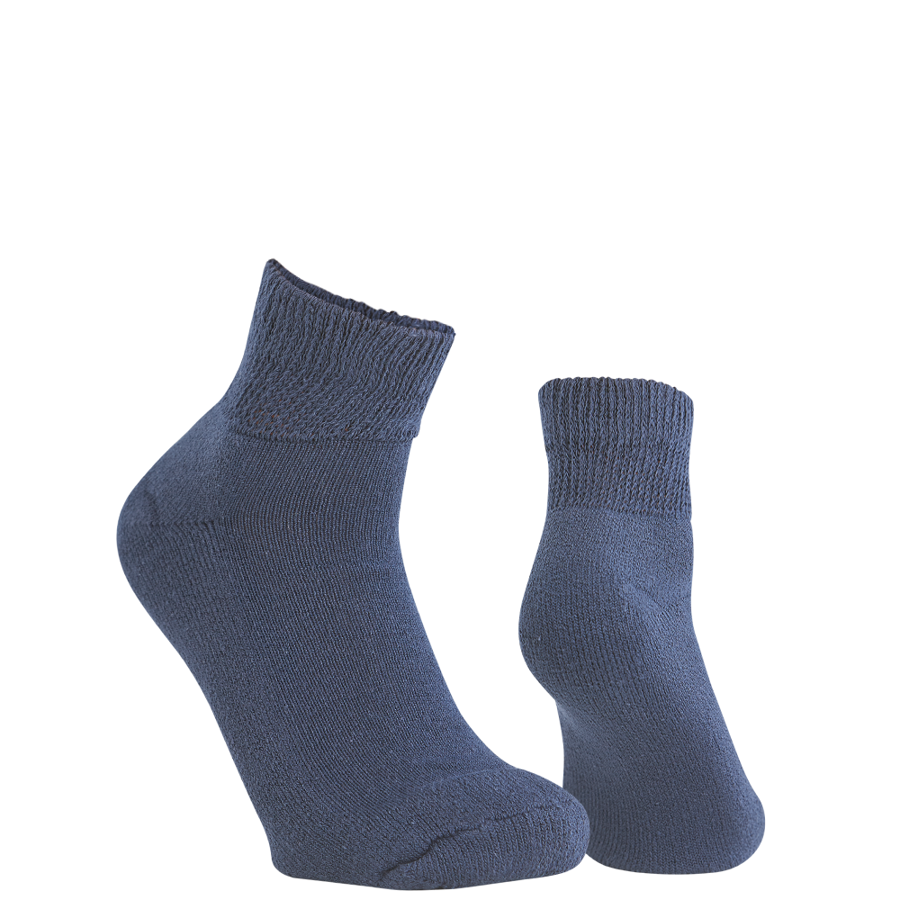 2 Pair Men's Circulatory - Diabetic Quarter Ankle Socks